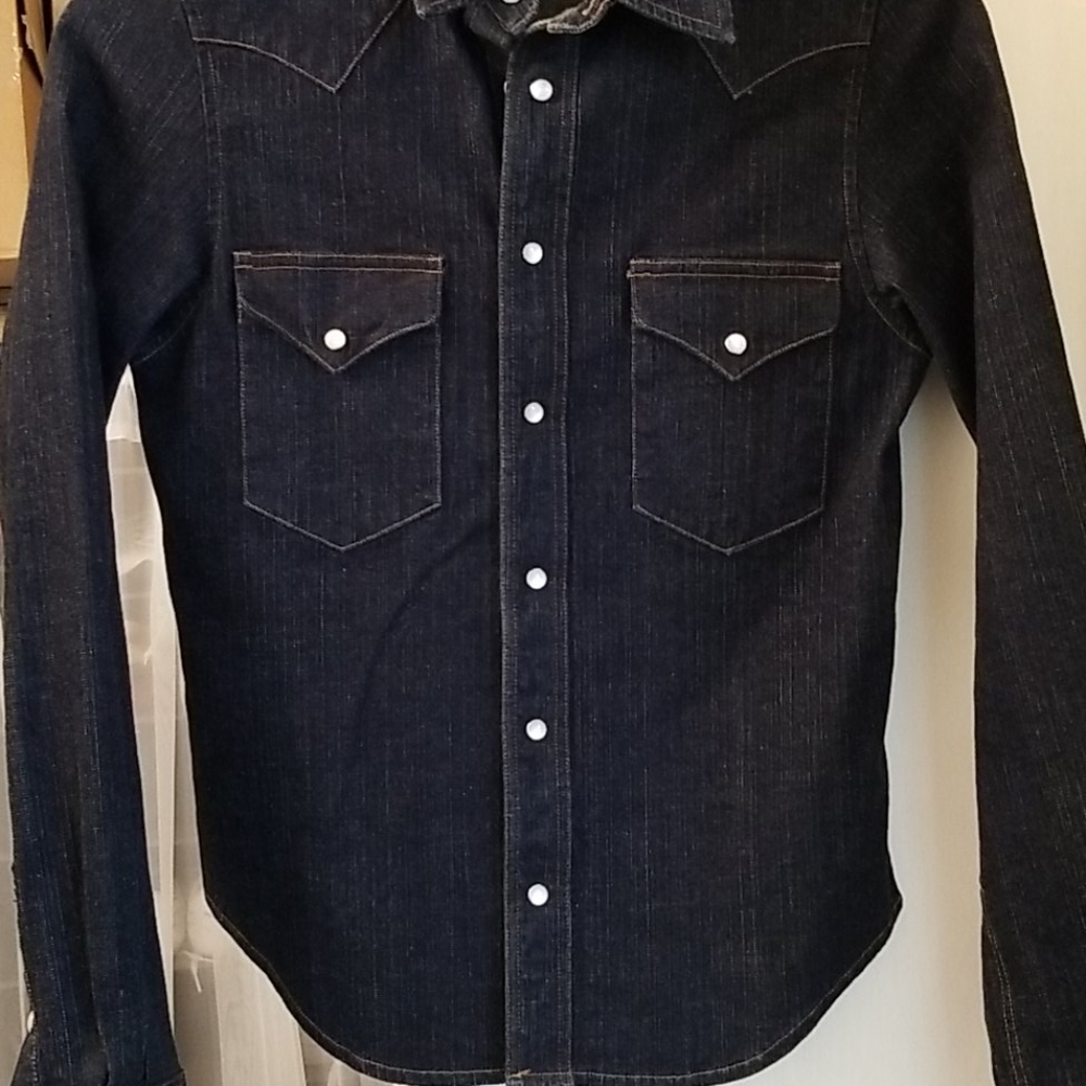 Denim Button-Up Shirt